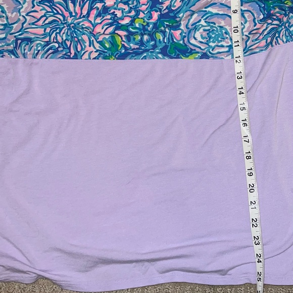Lilly Pulitzer Finn Top Purple/Blue Print Size Small - Picture 6 of 8